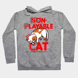 Cute Kawaii Funny NPC Meme Cat Gaming Inspired Gift For Gamers And Cat Lovers Hoodie